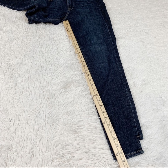 Frame Denim Le High Skinny Side Step Jeans, Harway high waisted dark wash - Picture 8 of 14